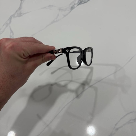 Chrome Hearts Black Silver Accent Optical Glasses - Picture 4 of 6